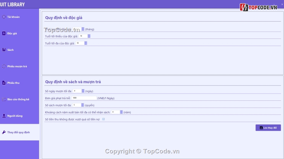 Đồ án,mượn trả sách,3 lớp,quản lý mượn trả sách 3 lớp